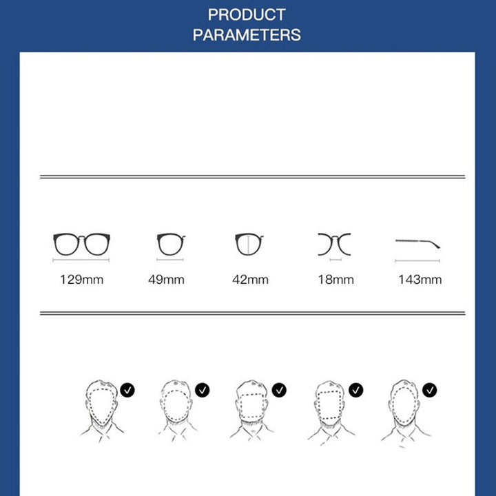 Bclear Unisex Full Rim Polygon Square Titanium Eyeglasses Lb5369 Full Rim Bclear