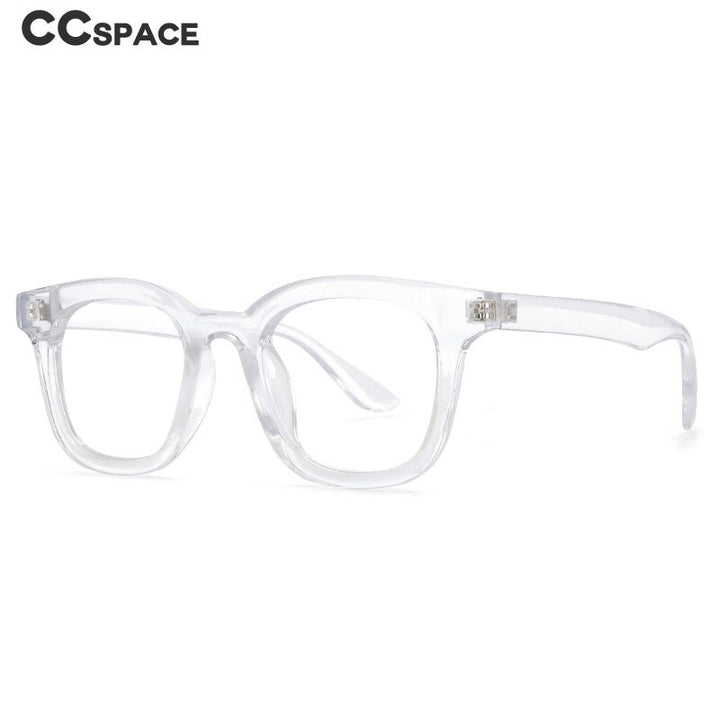 CCspace Unisex Full Rim Square Resin Frame Eyeglasses 53180 Full Rim CCspace