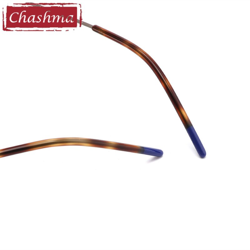 Chashma Ottica Unisex Rimless Rounded Square Cat Eye Titanium Eyeglasses 9016 Rimless Chashma Ottica