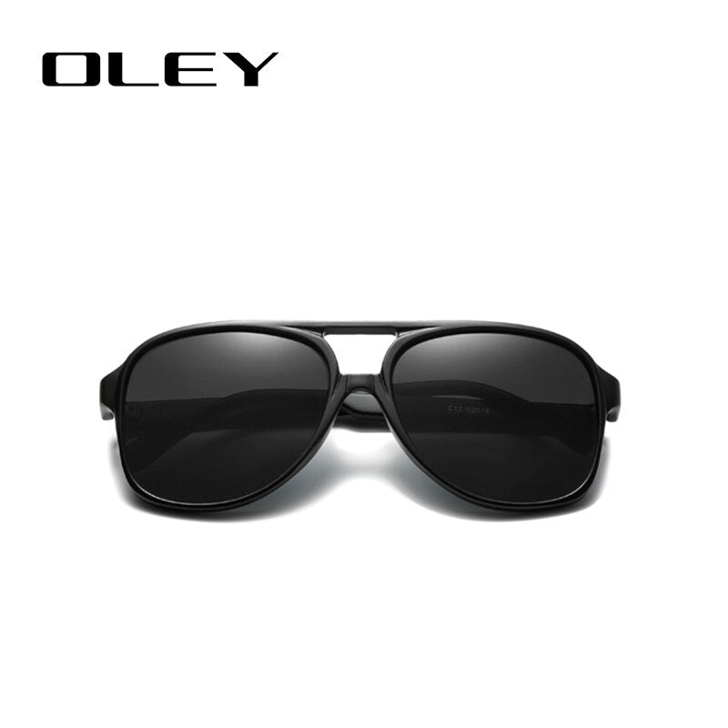 Oley Unisex Full Rim Round Acetate Titanium Frame Polarized Sunglasses Y7129 Sunglasses Oley