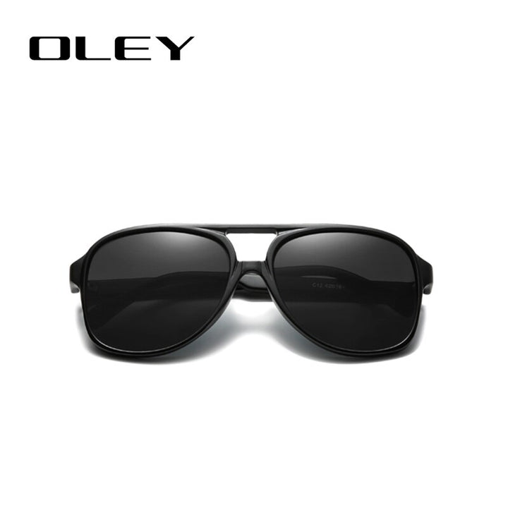 Oley Unisex Full Rim Round Acetate Titanium Frame Polarized Sunglasses Y7129 Sunglasses Oley