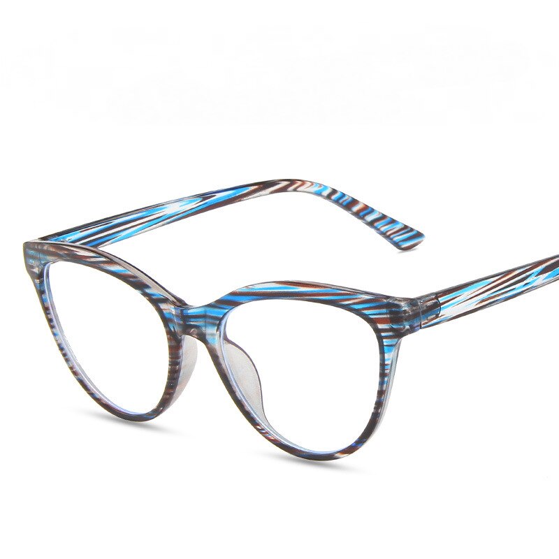 CCspace Unisex Full Rim Cat Eye Tr 90 Titanium Eyeglasses 55437 Full Rim CCspace China BlueTea