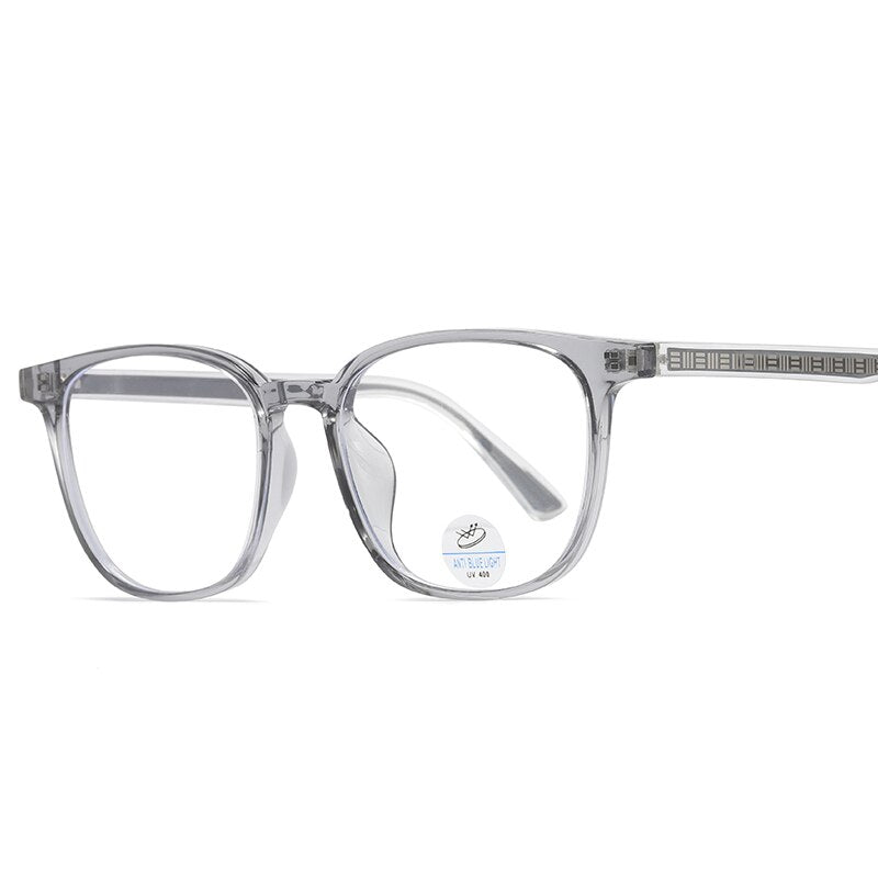 Reven Jate Unisex Full Rim Square Tr 90 Acetate Eyeglasses 81245 Full Rim Reven Jate grey