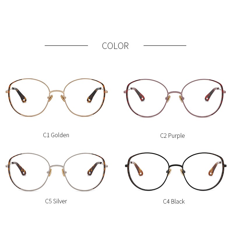 Kansept Women's Full Rim Round Stainless Steel Frame Eyeglasses Oq1003 Full Rim Kansept