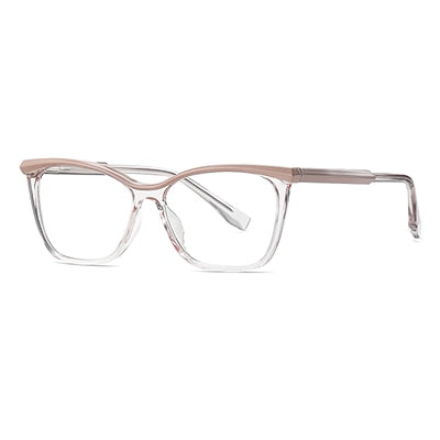 Ralferty Women's Full Rim Square Cat Eye Tr 90 Acetate Eyeglasses D3517 Full Rim Ralferty C5 Brown China