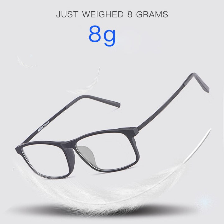 Cubojue Unisex Full Rim 155mm Oversized Tr 90 Titanium Myopic Reading Glasses Fy2009 Reading Glasses Cubojue