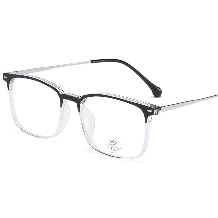Reven Jate Unisex Full Rim Square Tr 90 Eyeglasses 81250 Full Rim Reven Jate C5