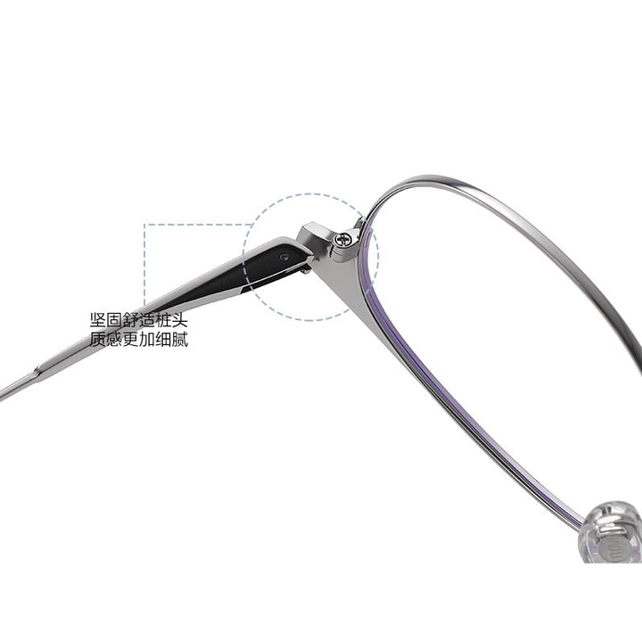 Bclear Unisex Full Rim Round Square Tr 90 Titanium Eyeglasses Wdpt906 Full Rim Bclear