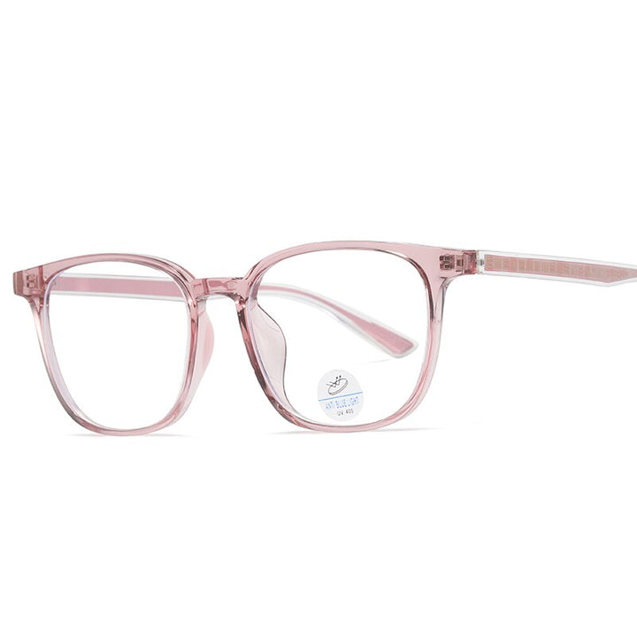 Reven Jate Unisex Full Rim Square Tr 90 Acetate Eyeglasses 81245 Full Rim Reven Jate brown