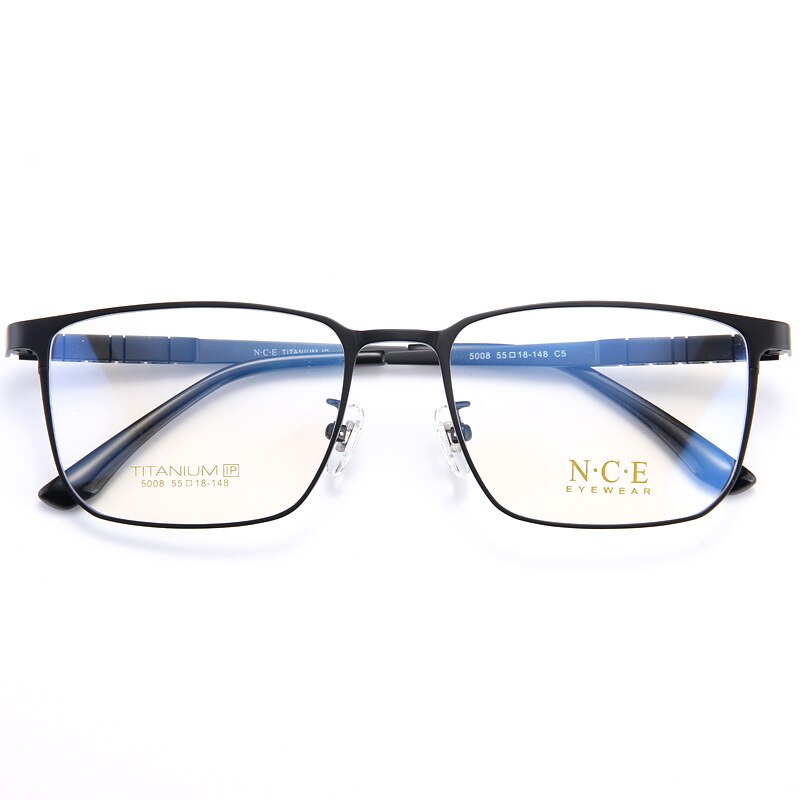 Reven Jate Men's Full Rim Square Titanium Eyeglasses 5009 Full Rim Reven Jate   