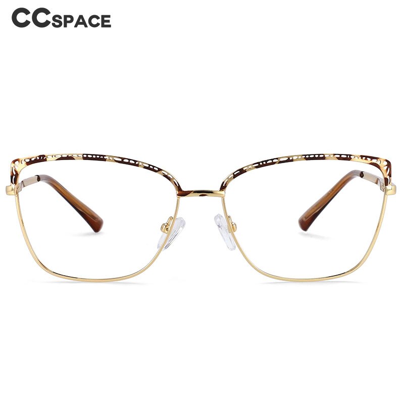 CCspace Women's Full Rim Square Tr 90 Titanium Frame Eyeglasses 54196 Full Rim CCspace