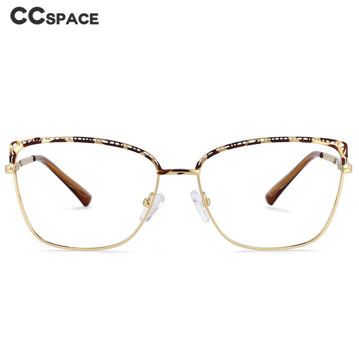 CCspace Women's Full Rim Square Tr 90 Titanium Frame Eyeglasses 54196 Full Rim CCspace