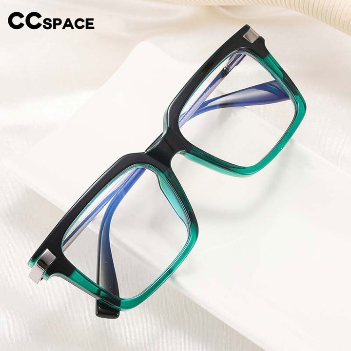 CCspace Unisex Full Rim Square Cat Eye Tr 90 Titanium Eyeglasses 54785 Full Rim CCspace