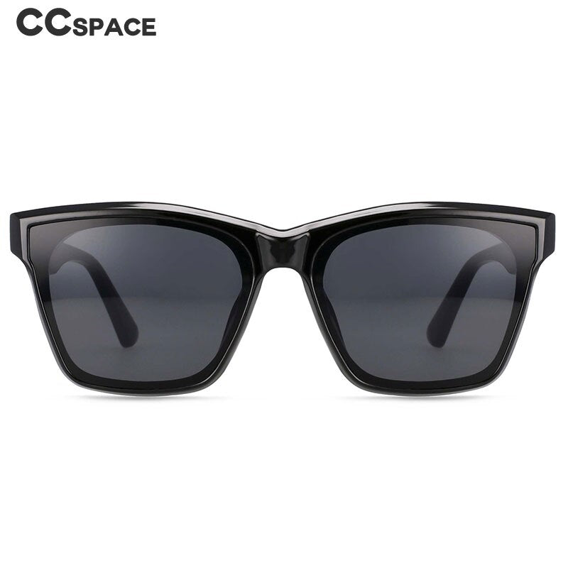 CCspace Women's Full Rim Square Acetate Frame Sunglasses 53257 Sunglasses CCspace Sunglasses