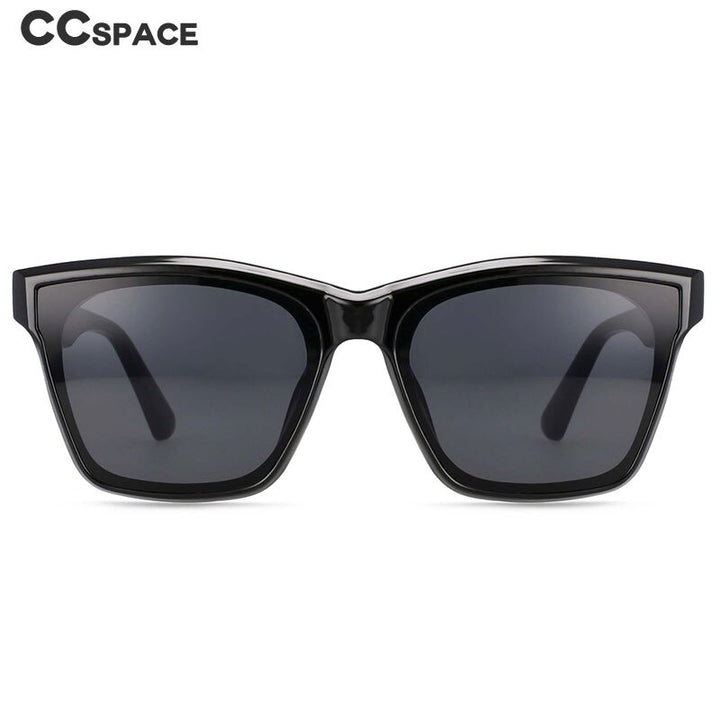 CCspace Women's Full Rim Square Acetate Frame Sunglasses 53257 Sunglasses CCspace Sunglasses