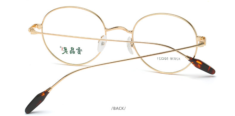 Reven Jate Unisex Full Rim Round Alloy Frame Eyeglasses X2038 Full Rim Reven Jate