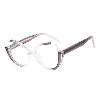 Ralferty Women' Full Rim Square Cat Eye Tr 90 Acetate Eyeglasses F82024 Full Rim Ralferty China C5 Gray 