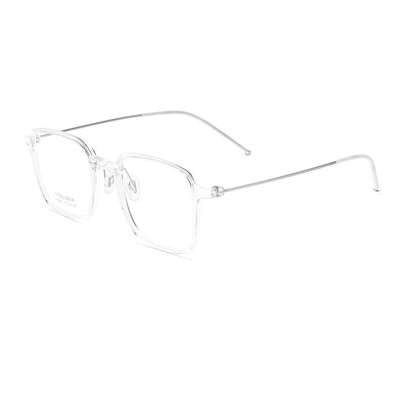 Hotony Unisex Full Rim Square Tr 90 Eyeglasses 5824m Full Rim Hotony lucency