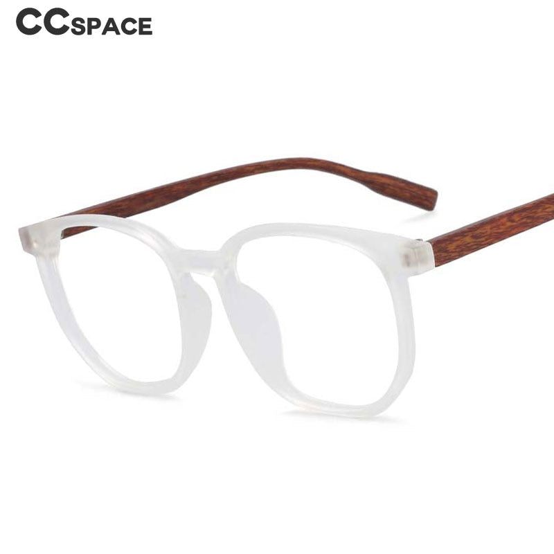 CCspace Unisex Full Rim Oversized Square Cat Eye Tr 90 Titanium Frame Eyeglasses 53976 Full Rim CCspace