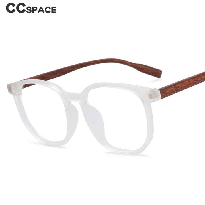 CCspace Unisex Full Rim Oversized Square Cat Eye Tr 90 Titanium Frame Eyeglasses 53976 Full Rim CCspace