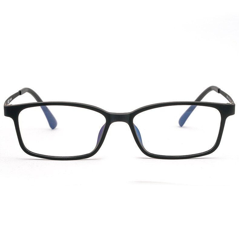 Yimaruili Unisex Full Rim Small Rectangle Square Tr 90 Titanium Eyeglasses 3085 Full Rim Yimaruili Eyeglasses