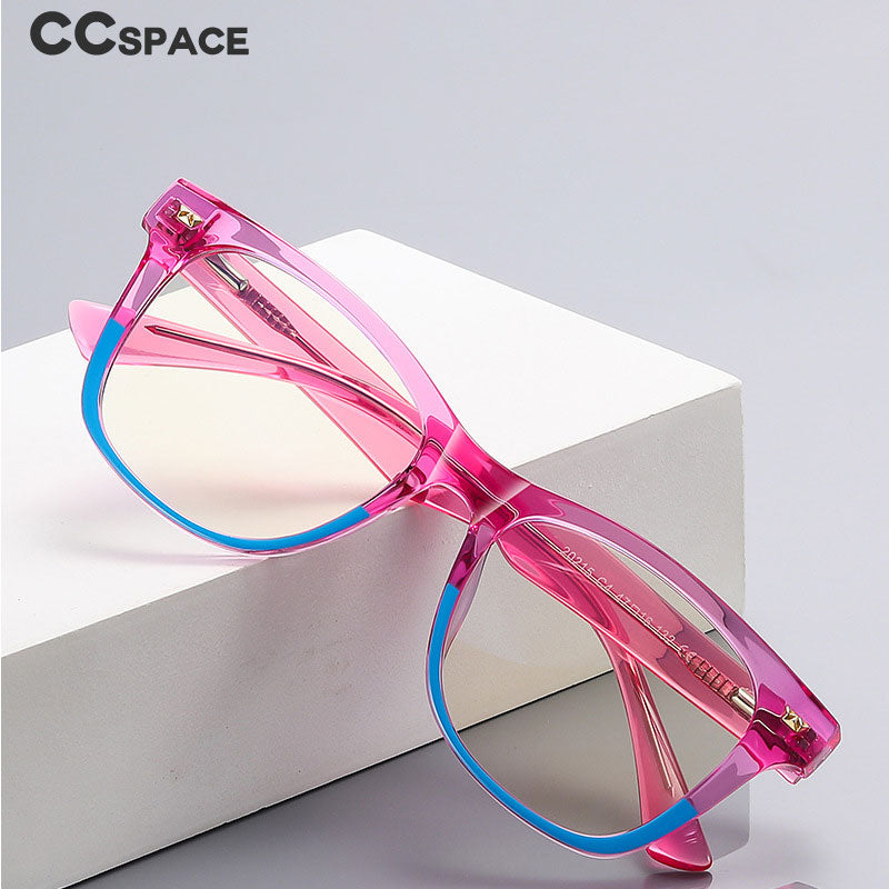 CCspace Children's Unisex Full Rim Square Tr 90 Titanium Frame Eyeglasses 54574 Full Rim CCspace