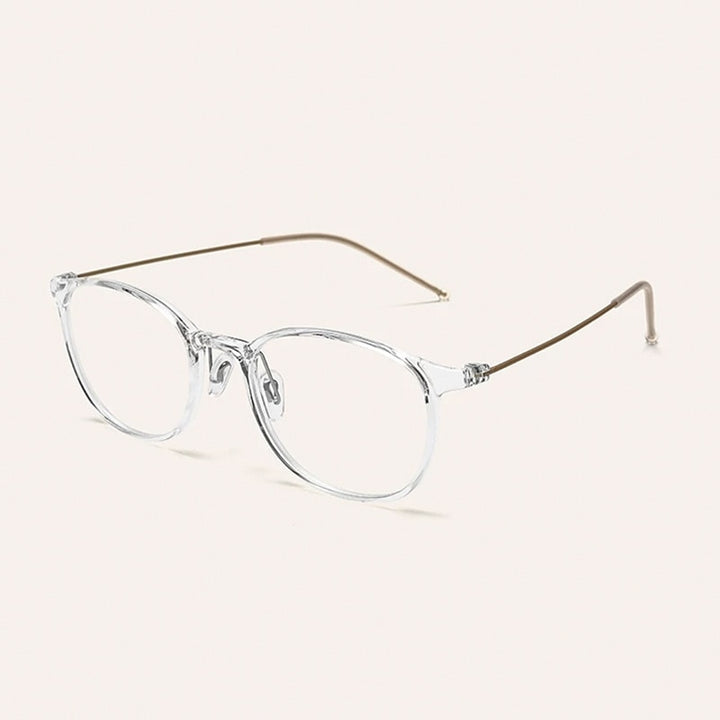 Yimaruili Unisex Full Rim Round Tr 90 Titanium Eyeglasses M8065 Full Rim Yimaruili Eyeglasses   