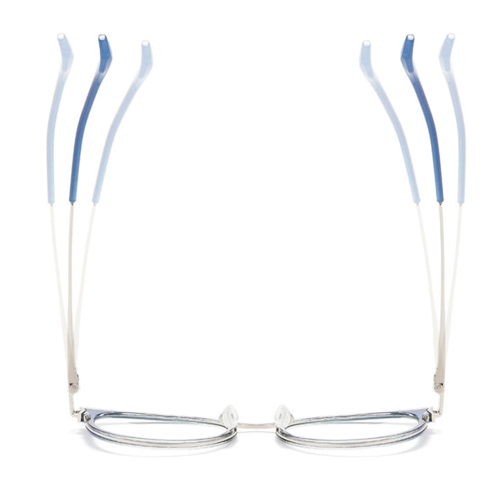 Hotony Women's Full Rim Round Cat Eye Acetate Alloy Eyeglasses Tj879 Full Rim Hotony
