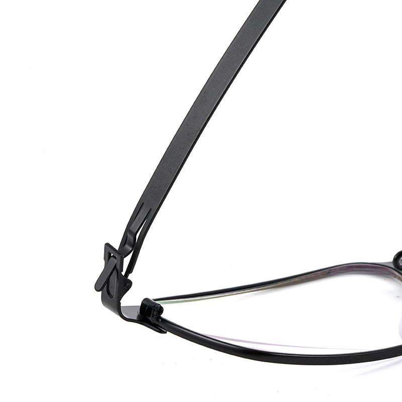 Bclear Men's Full Rim Square Titanium Frame Eyeglasses Bsf1981 Full Rim Bclear