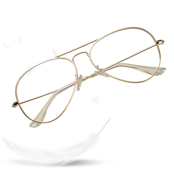 Handoer Unisex Full Rim Round Square Double Bridge Alloy Eyeglasses 2026 Full Rim Handoer