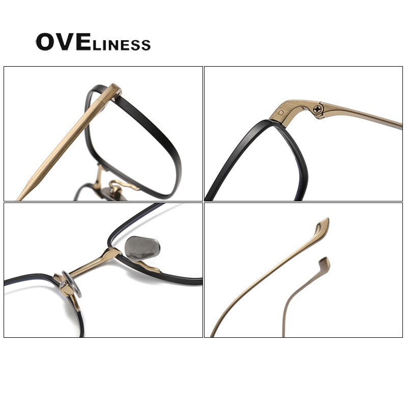 Oveliness Unisex Full Rim Square Titanium Eyeglasses  Chordf Full Rim Oveliness