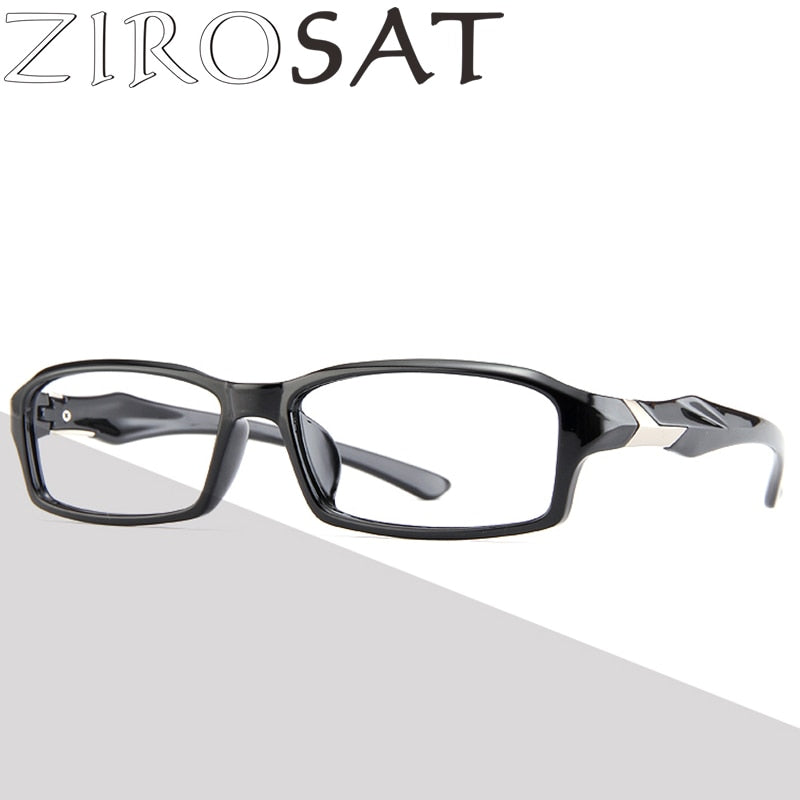 Zirosat Men s Full Rim Rectangle Tr 90 Sport Eyeglasses 6059