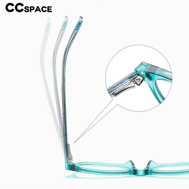 CCspace Children's Unisex Full Rim Tr 90 Cat Eye Frame Eyeglasses 54573 Full Rim CCspace
