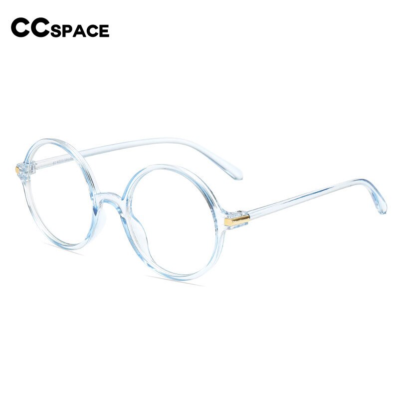 CCspace Unisex Full Rim Round Resin Frame Eyeglasses 54490 Full Rim CCspace