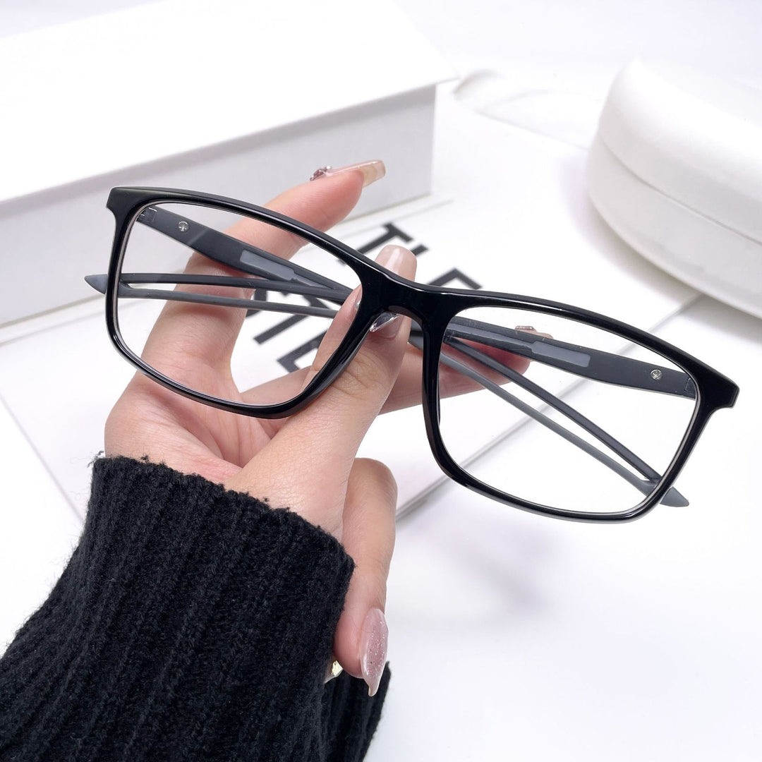 CCspace Unisex Full Rim Square Tr 90 Titanium Sport Eyeglasses 55473 Full Rim CCspace BlackGrey China