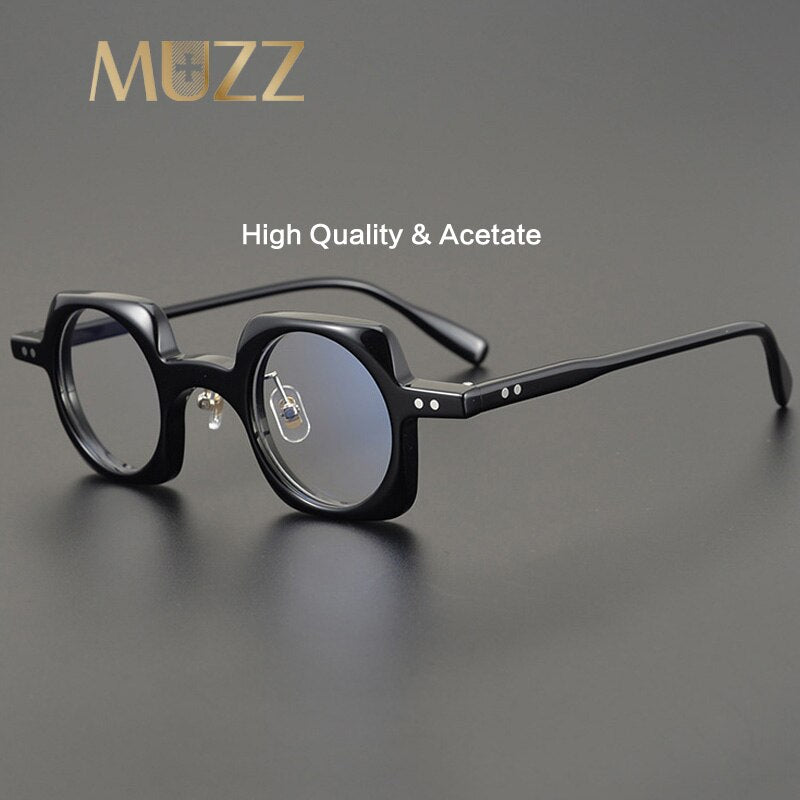 Muzz Women's Full Rim Square Round Acetate Frame Eyeglasses Hp2590 Full Rim Muzz