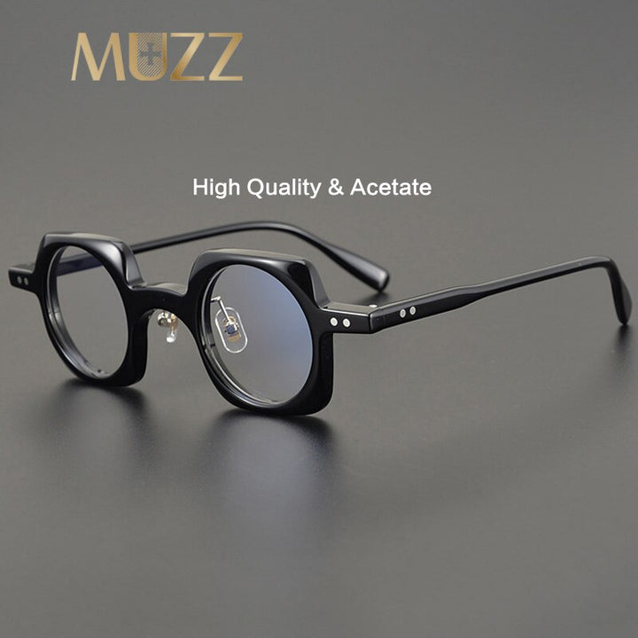 Muzz Women's Full Rim Square Round Acetate Frame Eyeglasses Hp2590 Full Rim Muzz