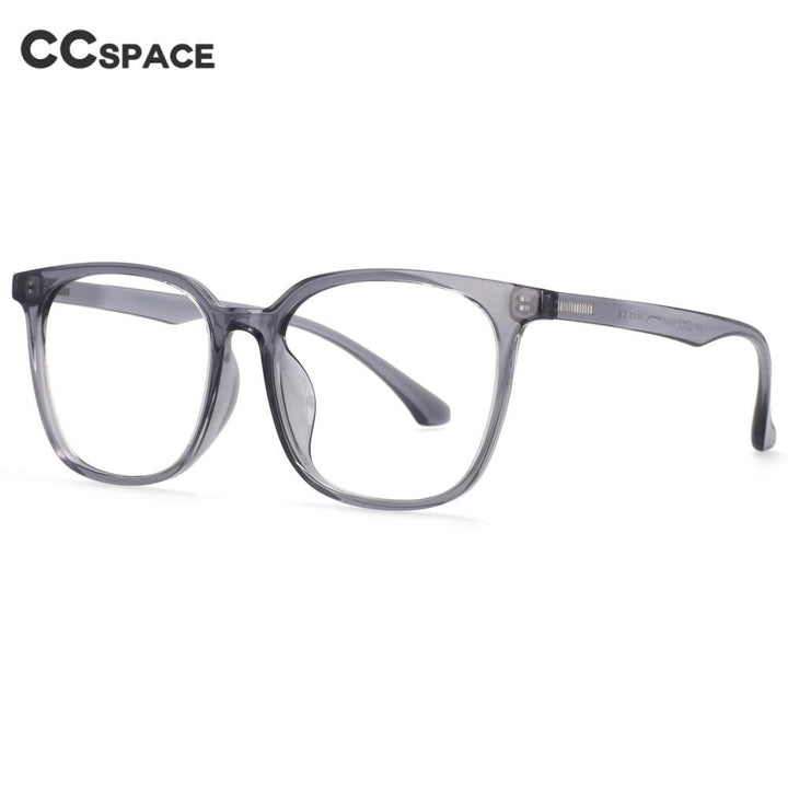 CCspace Unisex Full Rim Round Square Resin Frame Eyeglasses 54337 Full Rim CCspace
