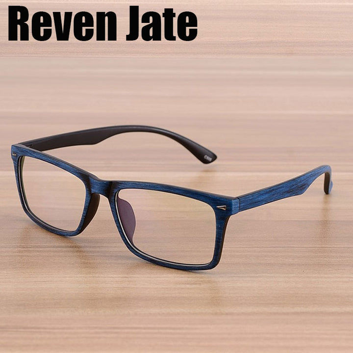 Reven Jate Unisex Full Rim Square Tr 90 Resin Reading Glasses 922 Reading Glasses Reven Jate