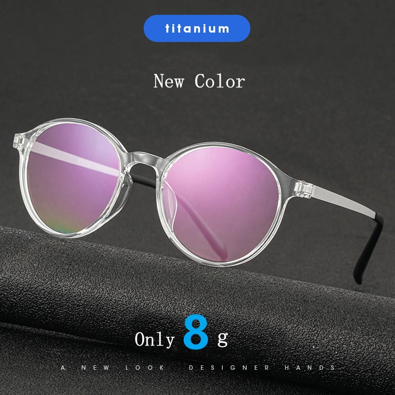 Gmei Unisex Full Rim TR 90 Titanium Alloy Round Frame Eyeglasses3050 Full Rim Gmei Optical   