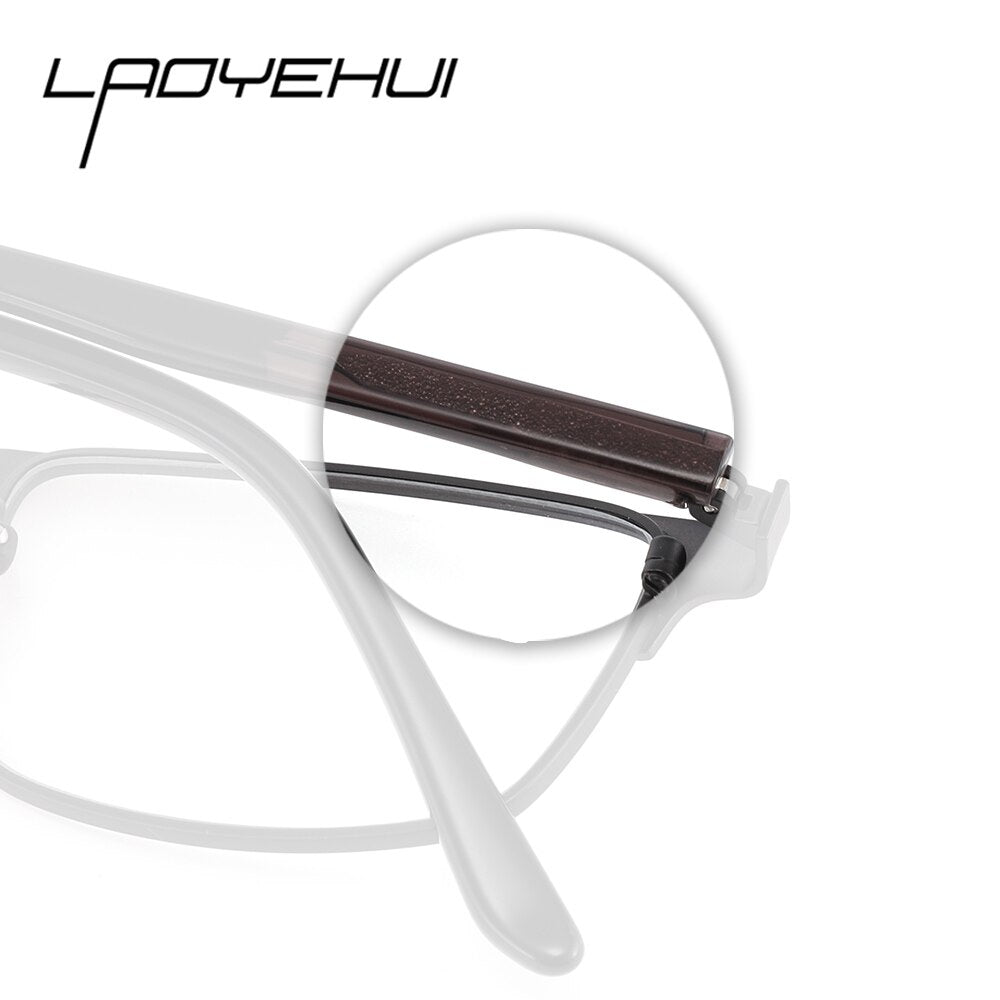 Laoyehui Unisex Full Rim Square Alloy Reading Glasses Anti Blue Light 18049 Reading Glasses Laoyehui