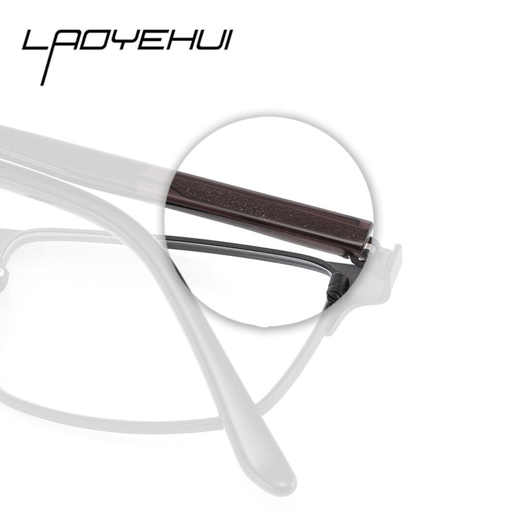 Laoyehui Unisex Full Rim Square Alloy Reading Glasses Anti Blue Light 18049 Reading Glasses Laoyehui