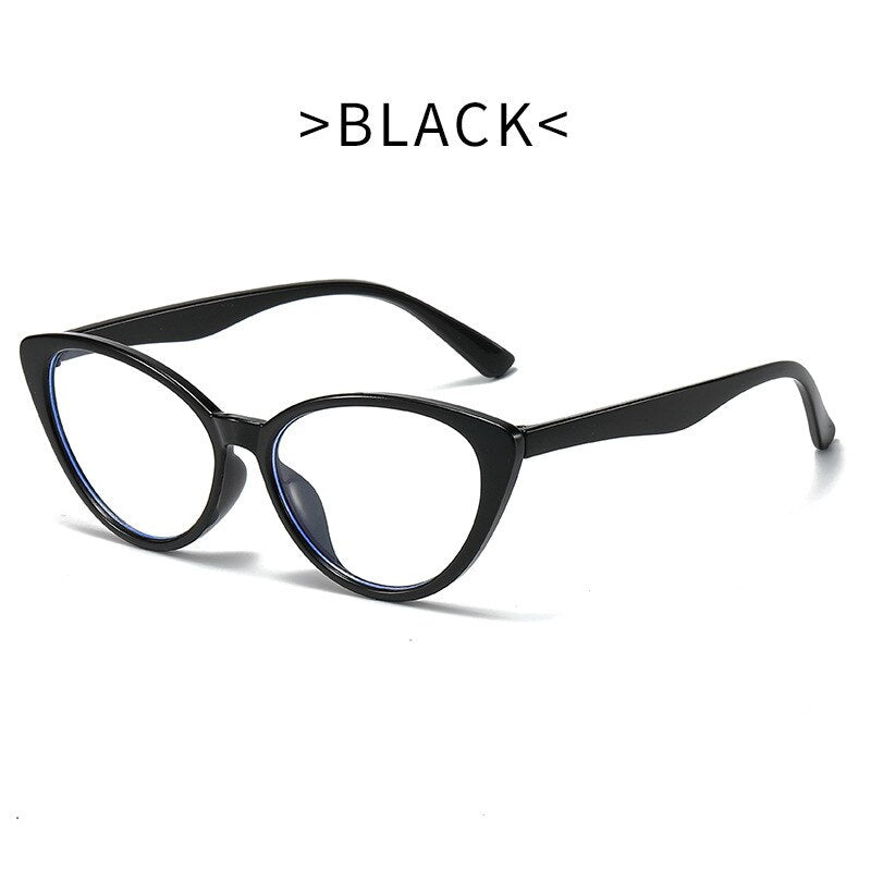 CCspace Unisex Full Rim Cat Eye Tr 90 Eyeglasses 55674 Full Rim CCspace Black China