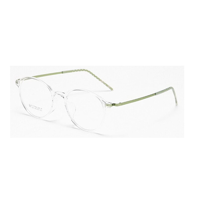 Aissuarvey Unisex Full Rim Small Round Tr 90 Alloy Frame Eyeglasses 302 Full Rim Aissuarvey Eyeglasses   