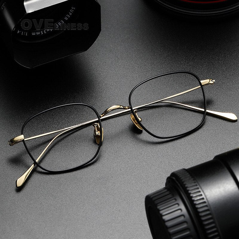 Oveliness Unisex Full Rim Square Titanium Eyeglasses Gws199 Full Rim Oveliness