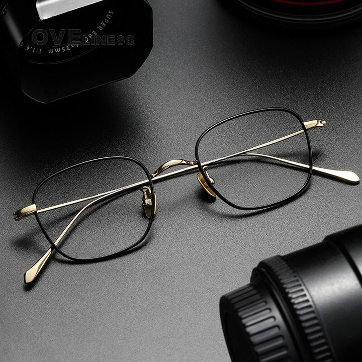 Oveliness Unisex Full Rim Square Titanium Eyeglasses Gws199 Full Rim Oveliness