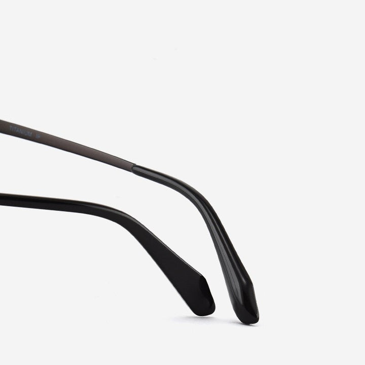 Bclear Unisex Full Rim Square Titanium Acetate Eyeglasses Lb1104 Full Rim Bclear