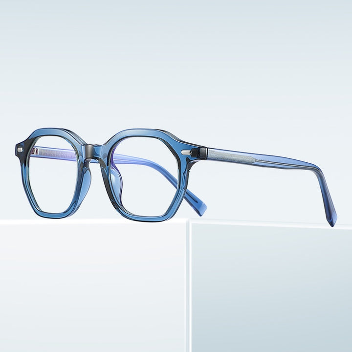 Gmei Unisex Full Rim Small Square Oval Tr 90 Titanium Eyeglasses 2095 Full Rim Gmei Optical