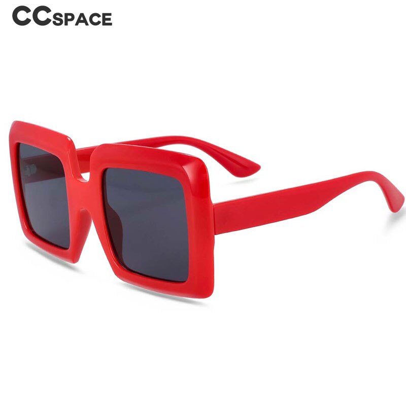 CCspace Women's Full Rim Oversized Square Resin Frame Sunglasses 54244 Sunglasses CCspace Sunglasses