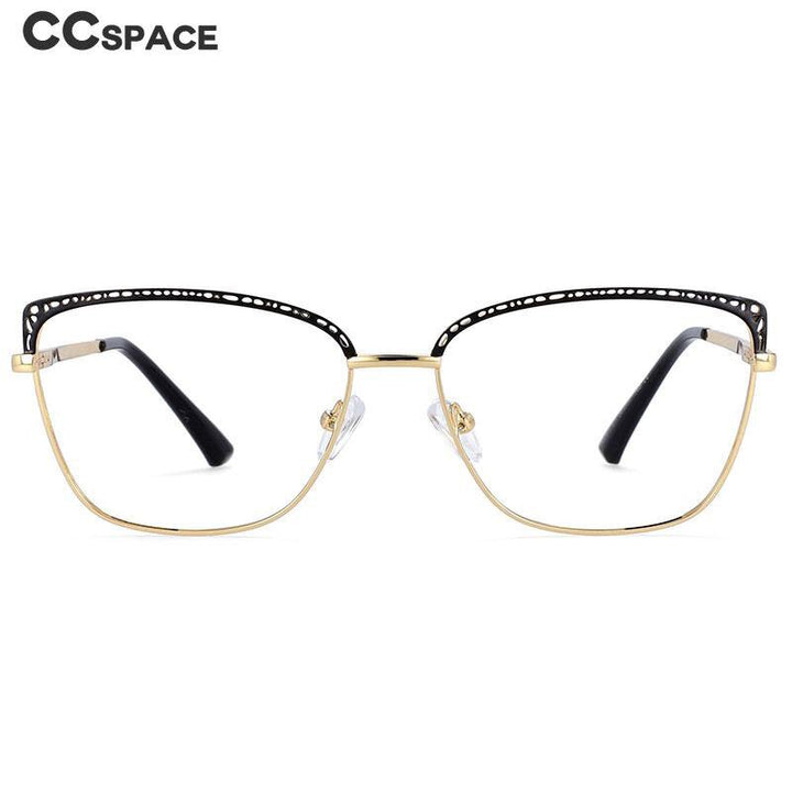CCspace Women's Full Rim Square Tr 90 Titanium Frame Eyeglasses 54196 Full Rim CCspace